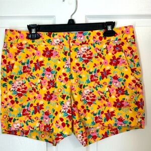 Floral Yellow Women's Shorts